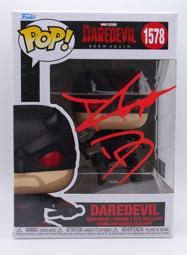 A signed Charlie Cox Signed - Funko Pop! - #1578 — E - Funko Pop! #1578 with Character Name
