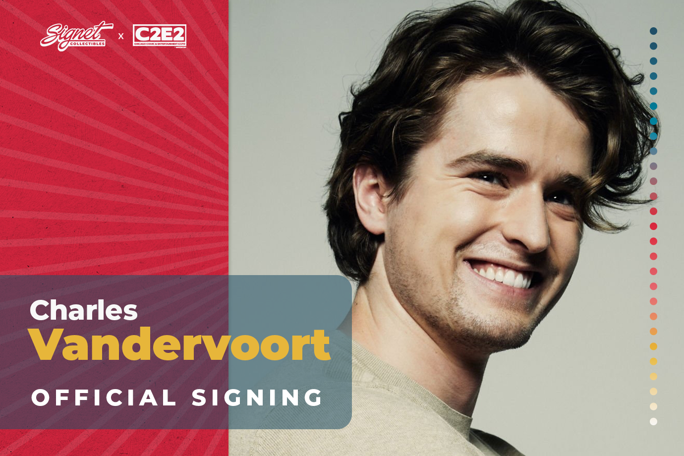 Charles Vandervaart Autograph Pre-Order - C2E2