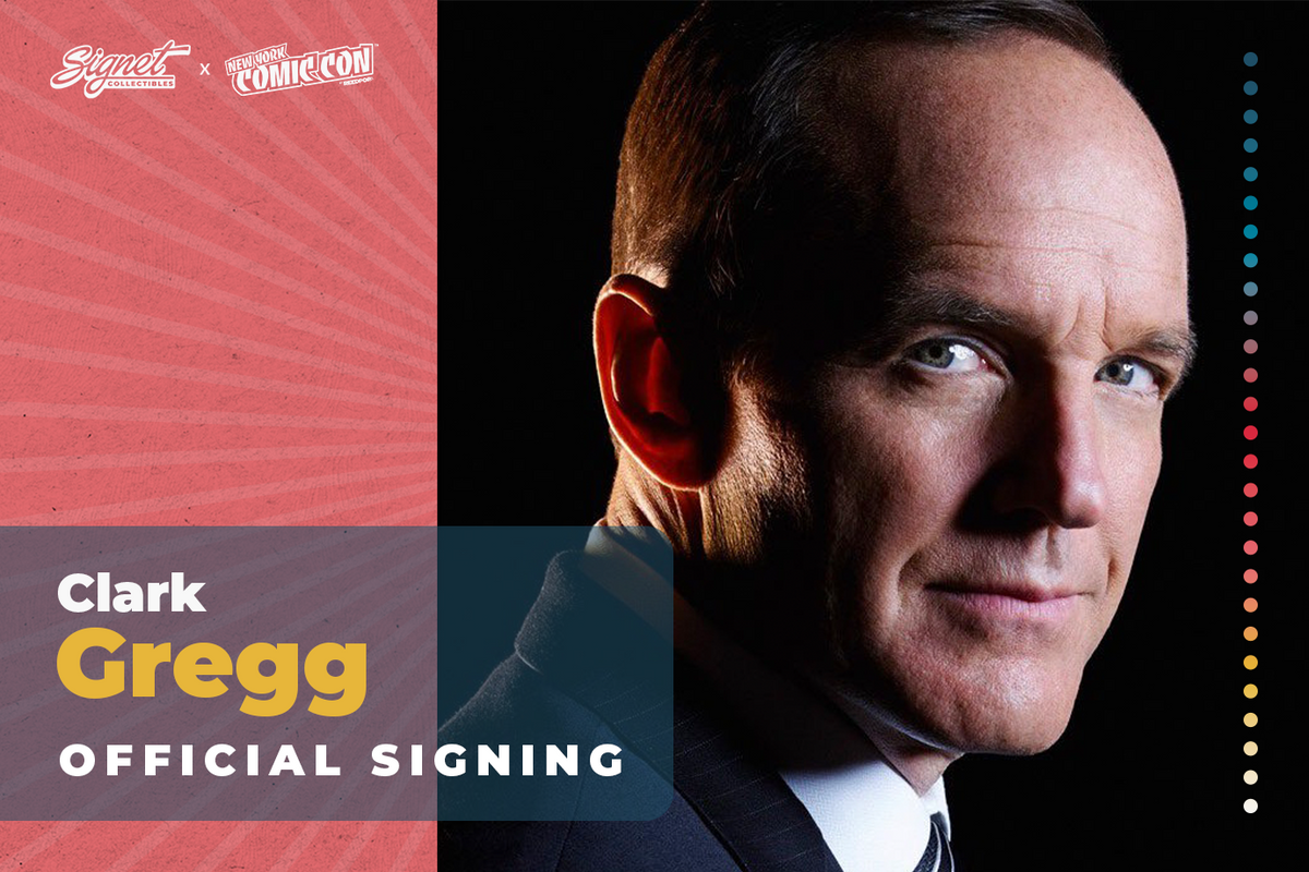 Clark Gregg Autograph Pre‑Order | Official Signing | New York Comic Con ...