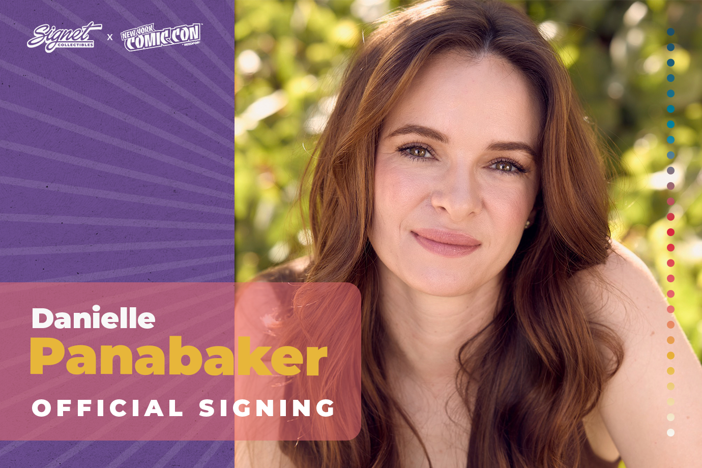 Danielle Panabaker Autograph Pre-Order - New York Comic Con