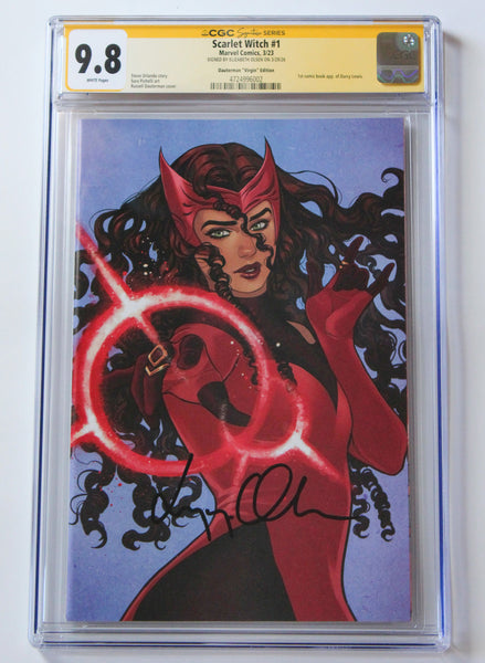 Elizabeth Olsen Signed - Comic Book - Scarlet Witch #1 - Dauterman