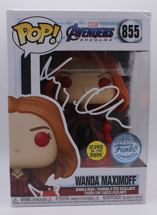 Elizabeth Olsen Signed Funko Pops - Garage Sale