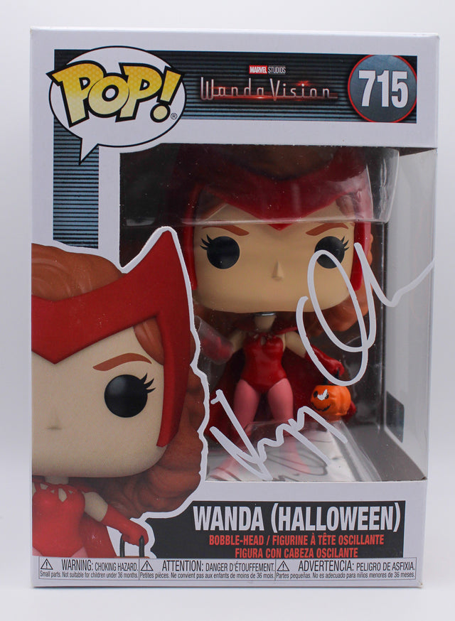 A signed Elizabeth Olsen Signed - Funko Pop! - #715 — G - Funko Pop! #715