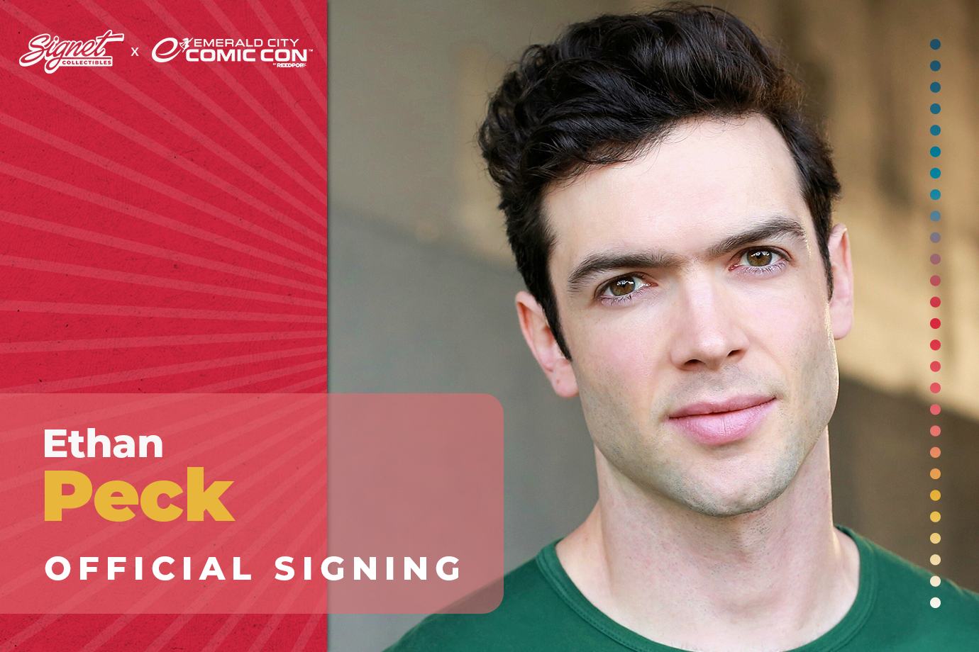 Ethan Peck Autograph Pre-Order - ECCC