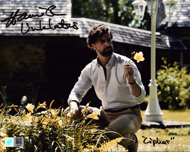 A signed Hamish Linklater Signed - Photos - 8x10 — D - 8x10 Photo with Character Name