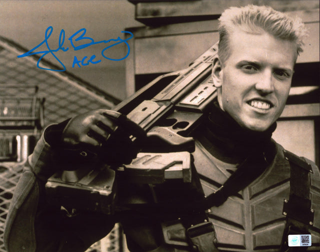 A signed Jake Busey Signed - Photos - 11x14 — A - 11x14 Photo with Character Name