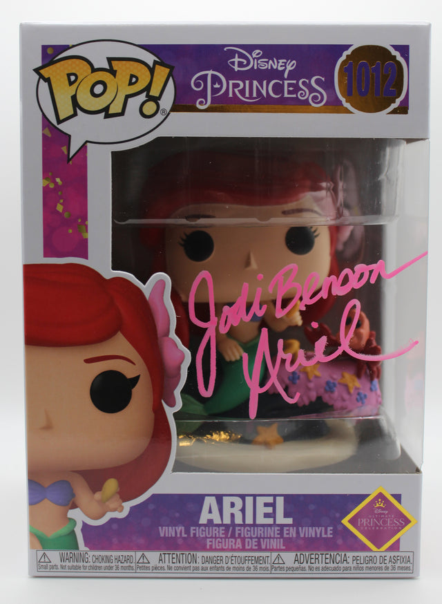 A signed Jodi Benson Signed - Funko Pop! - #1012 — B - Funko Pop! #1012 with Character Name