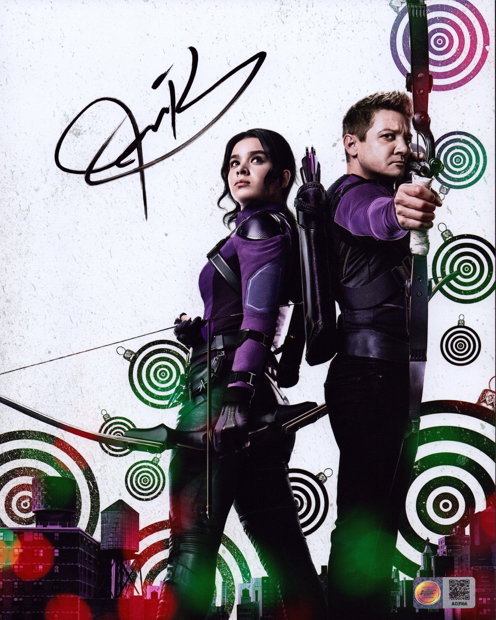 ジェレミーレナー　サイン　オートグラフ　8×10インチ　Official Pix Jeremy Renner Signed Photos | Authentic Autographs In Stock