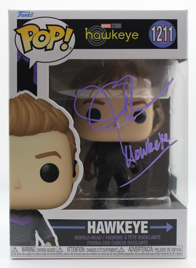 A signed Jeremy Renner Signed - Funko Pop! - #1211 — C - Funko Pop! #1211 with Character Name