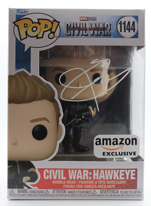 A signed Jeremy Renner Signed - Funko Pop! - #1144 — G - Funko Pop! #1144