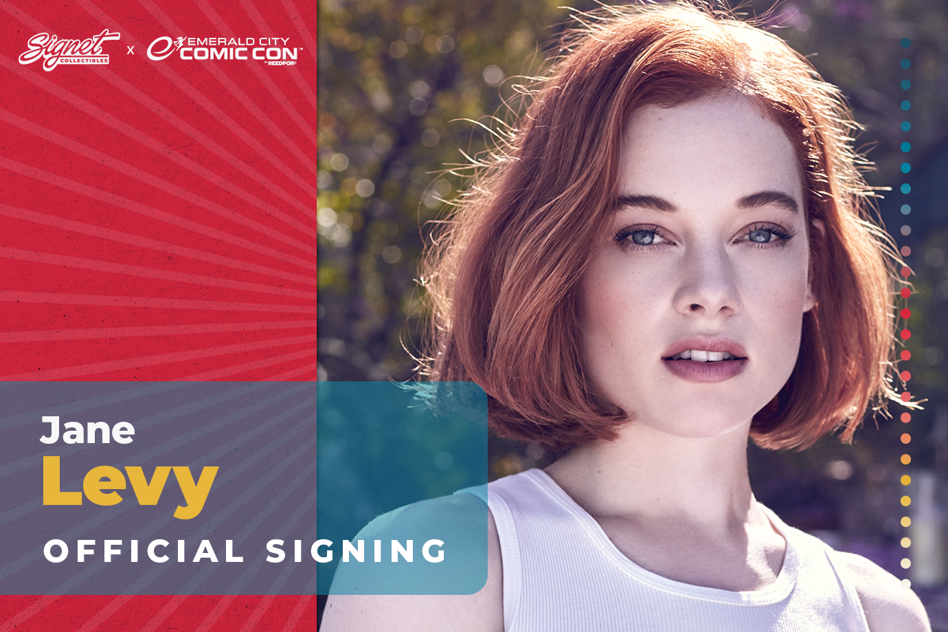 Jane Levy Autograph Pre-Order - ECCC