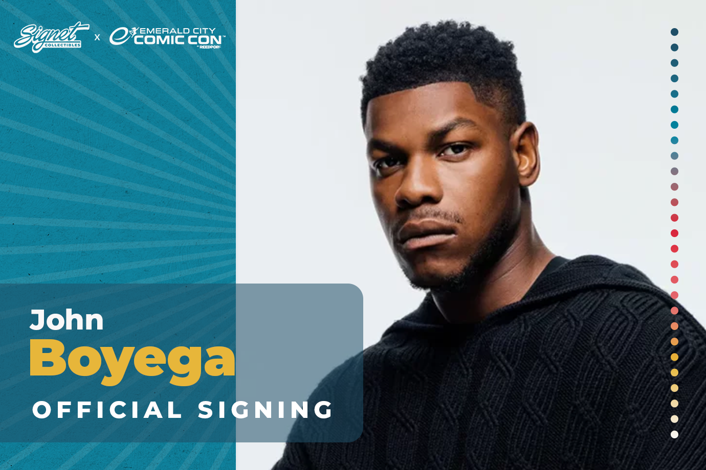 John Boyega Autograph Pre-Order - ECCC