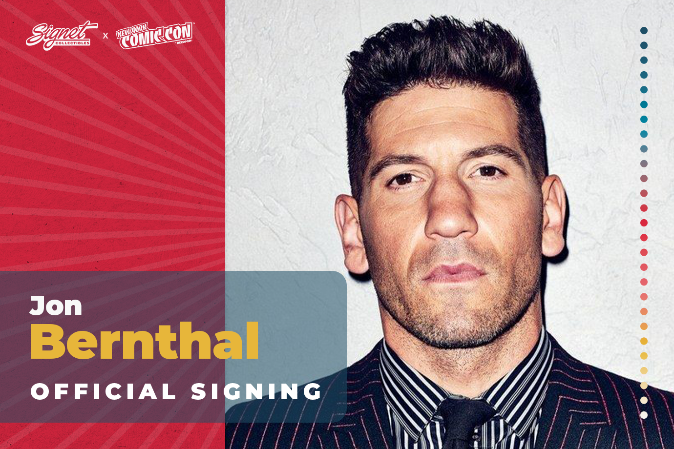 Jon Bernthal Autograph Pre-Order - NYCC