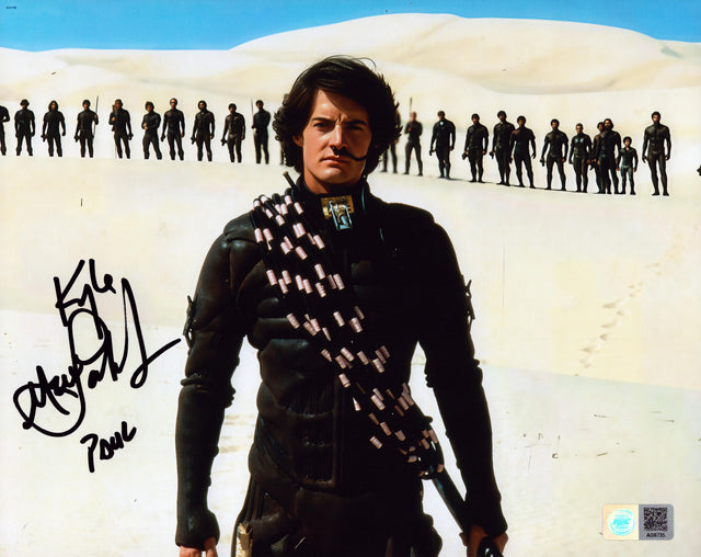 A signed Kyle MacLachlan Signed - Photos - 8x10 — C - 8x10 Photo with Character Name