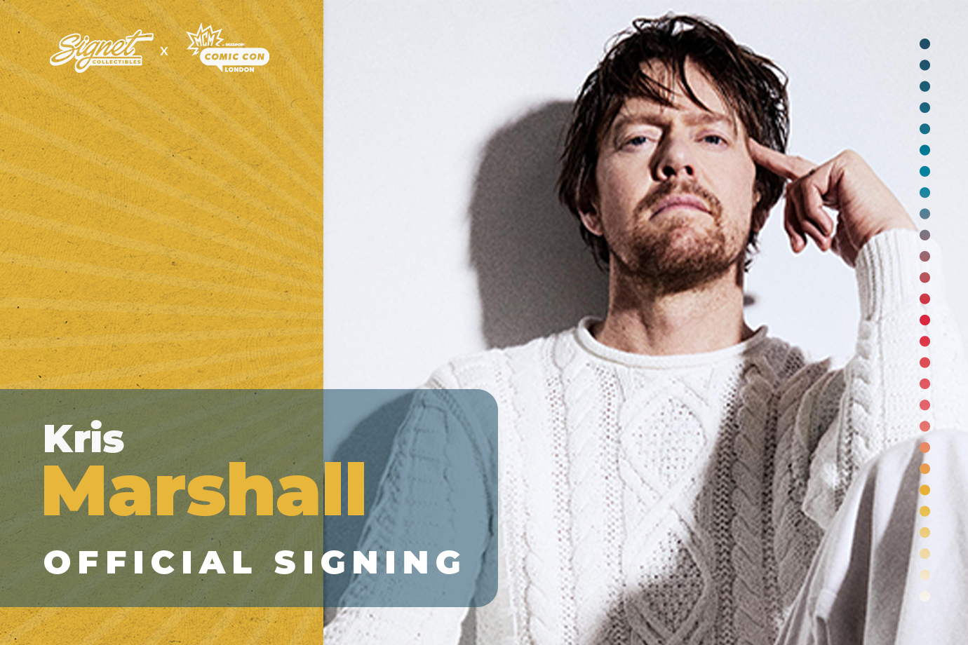 Kris Marshall Autograph Pre-Order - MCM London