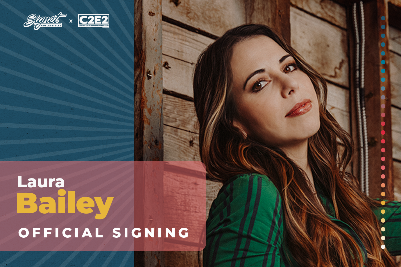 Laura Bailey Autograph Pre-Order - C2E2 – Signet Collectibles