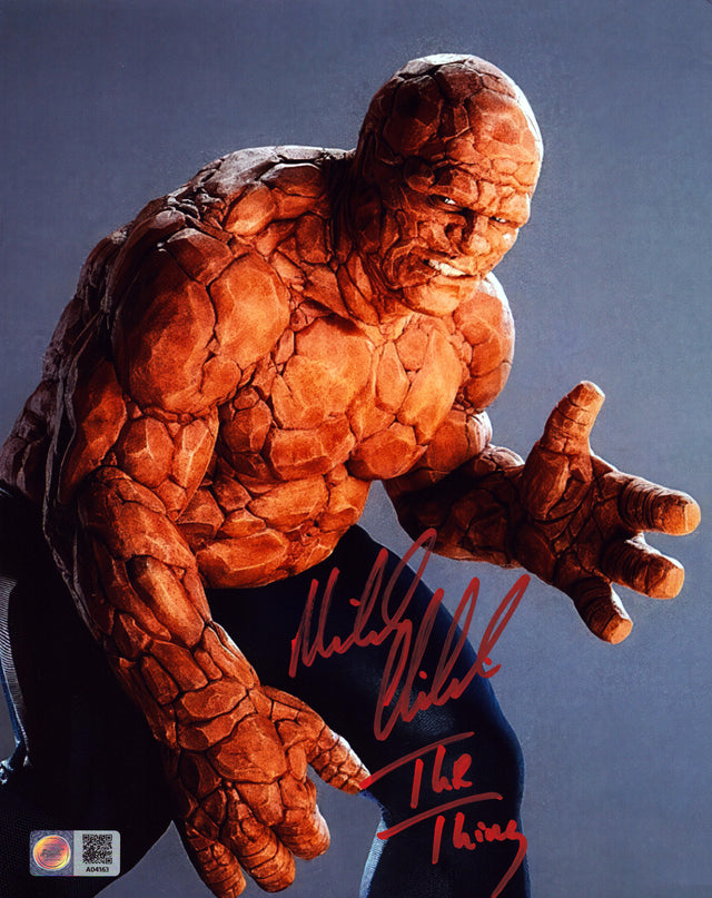 A signed Michael Chiklis Signed - Photos - 8x10 — E - 8x10 Photo with Character Name