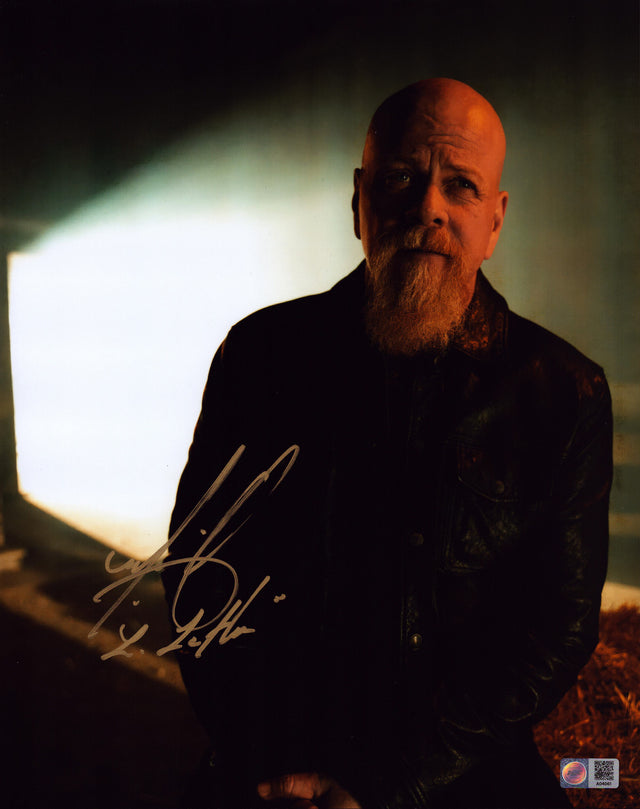 A signed Michael Cudlitz Signed - Photos - 11x14 — A - 11x14 Photo with Character Name