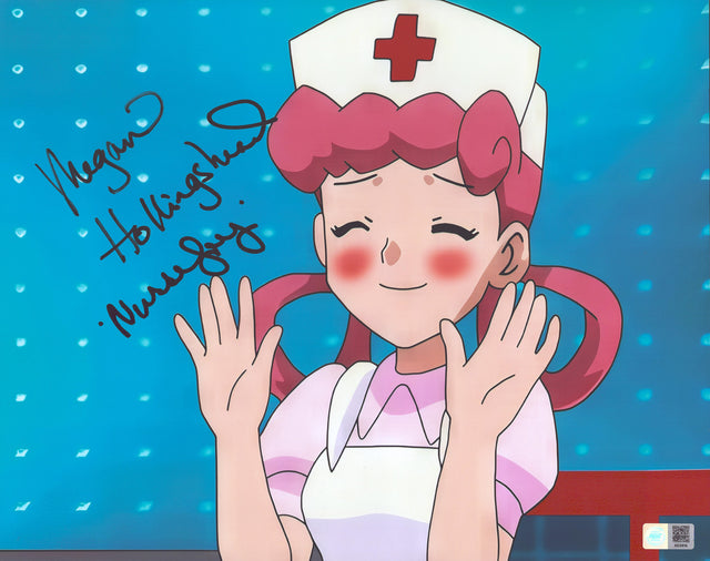 A signed Megan Hollingshead Signed - Photos - 11x14 — B - 11x14 Photo with Character Name