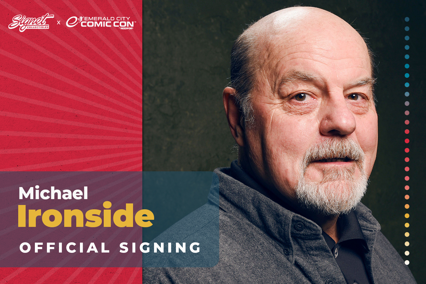 Michael Ironside Autograph Pre-Order - ECCC