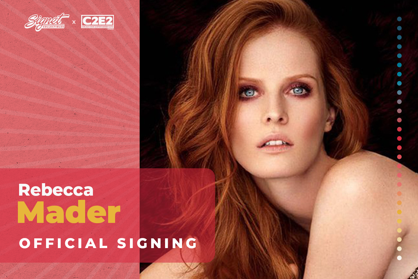 Rebecca Mader Autograph Pre-Order - C2E2