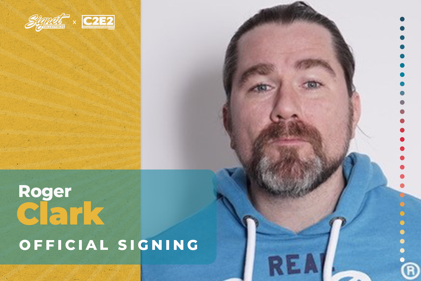 Roger Clark Autograph Pre-Order - C2E2 – Signet Collectibles