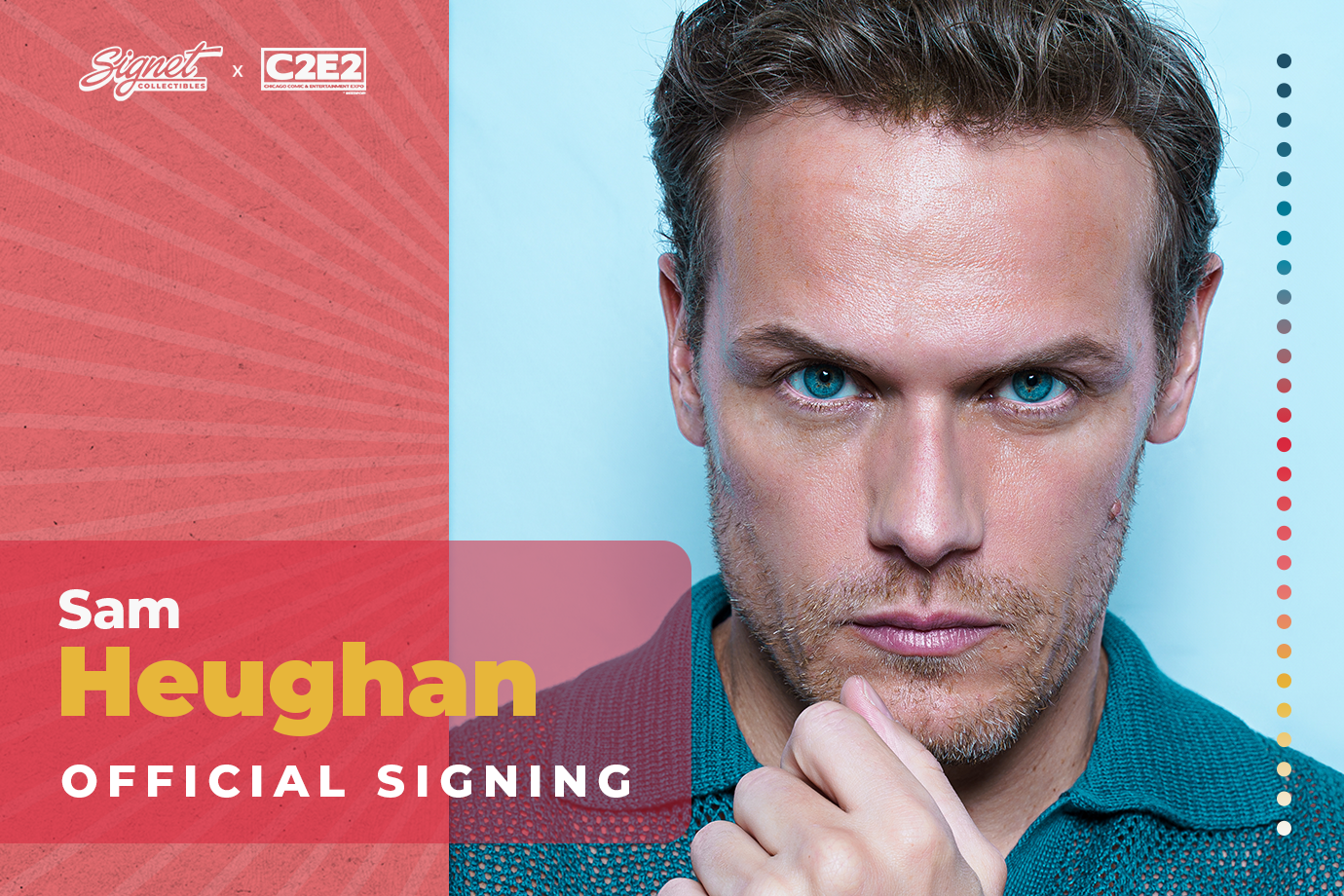 Sam Heughan Autograph Pre-Order - C2E2