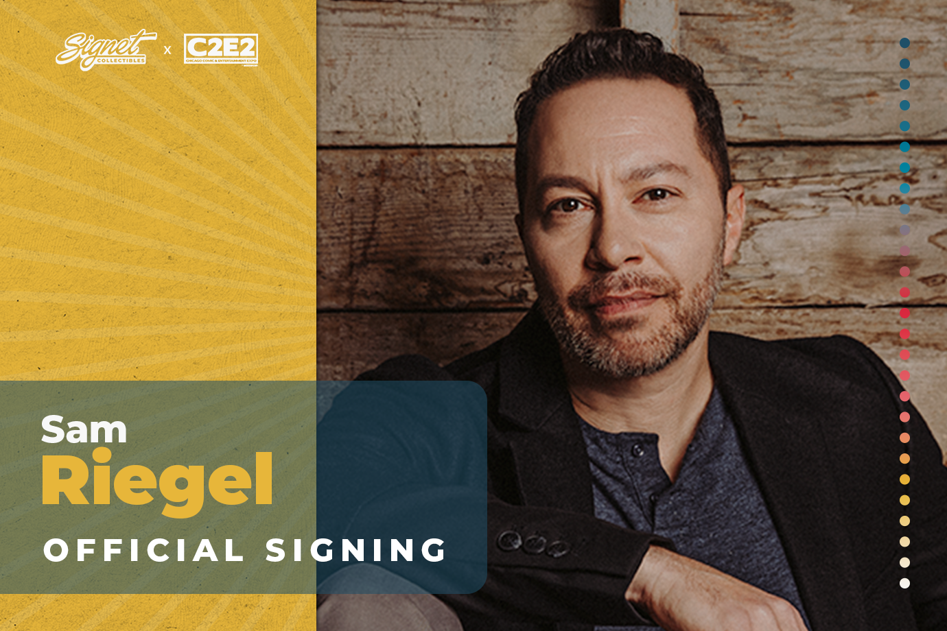 Sam Riegel Autograph Pre-Order - C2E2