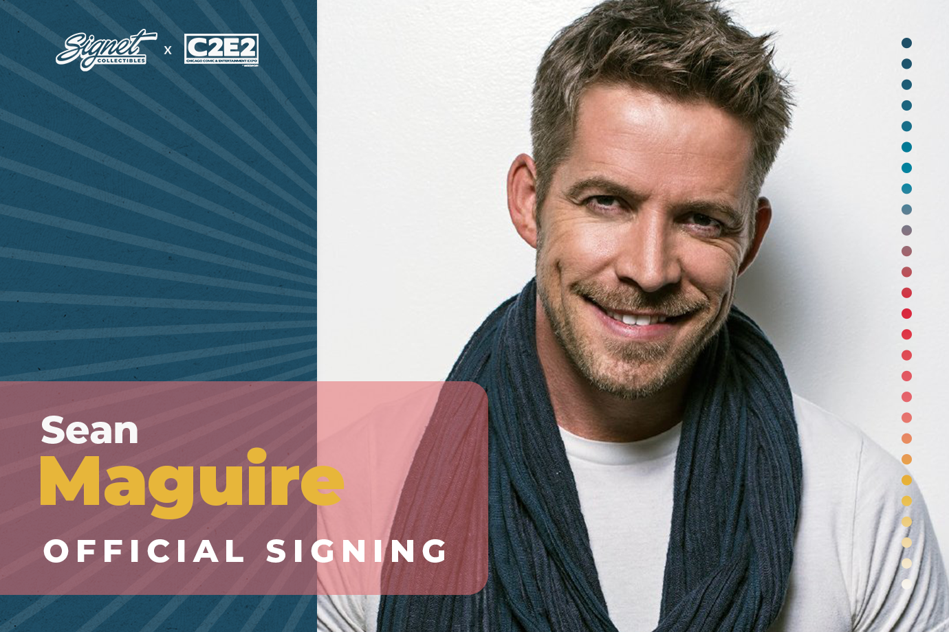 Sean Maguire Autograph Pre-Order - C2E2