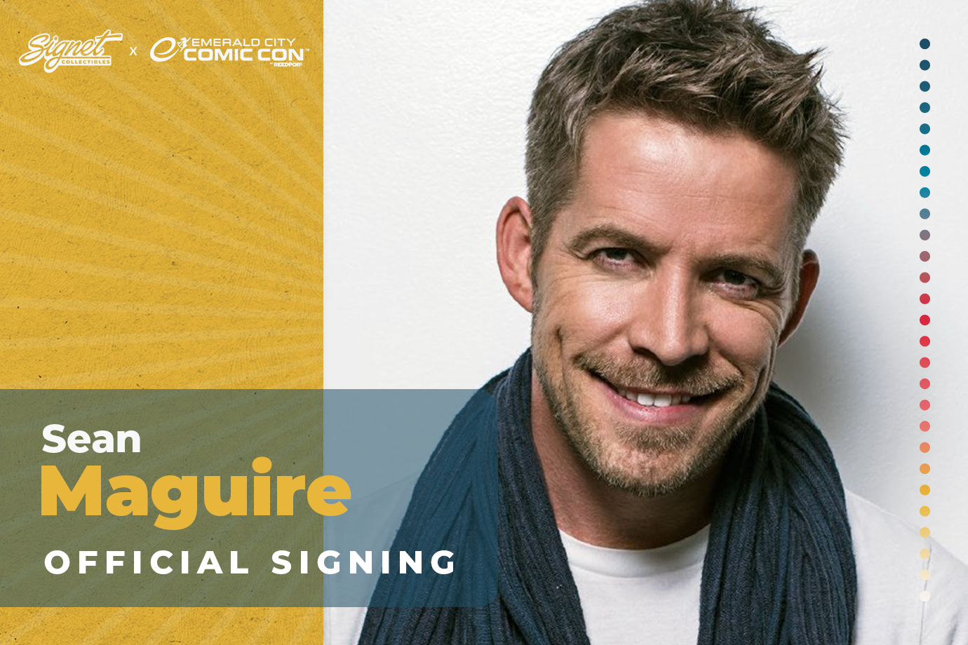 Sean Maguire Autograph Pre-Order - ECCC