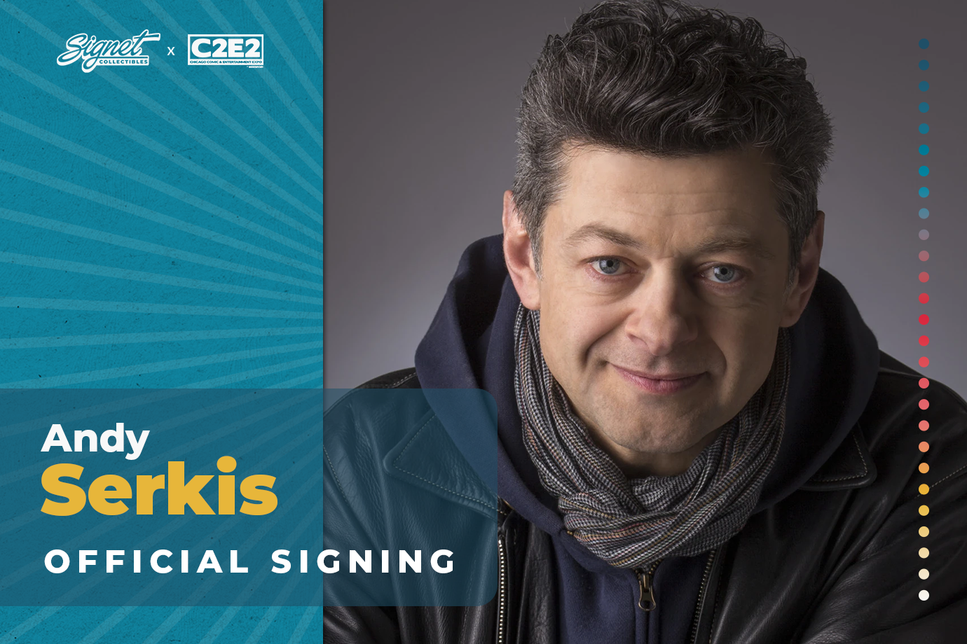 Andy Serkis Autograph Pre-Order - C2E2 – Signet Collectibles