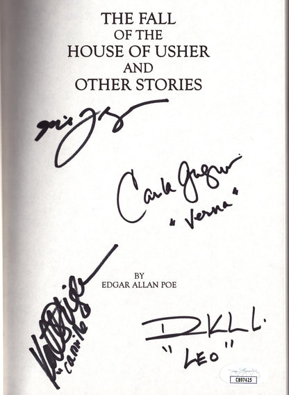 The Fall of the House of Usher Cast Signed - Book