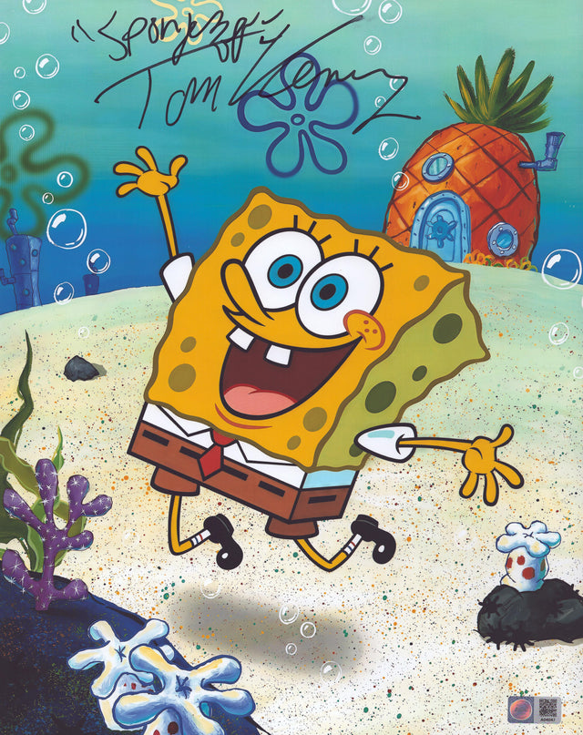 A signed Tom Kenny Signed - Photos - 11x14 — A - 11x14 Photo with Character Name