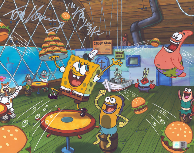 A signed Tom Kenny Signed - Photos - 11x14 — B - 11x14 Photo with Character Name