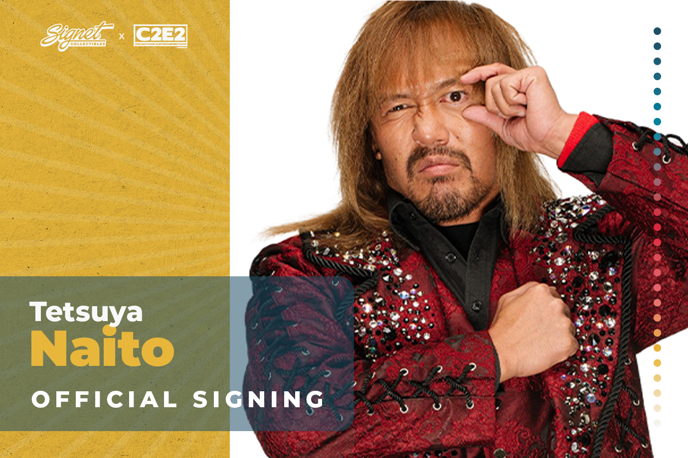 Tetsuya Naito Autograph Pre-Order | Official Signing | C2E2 – Signet ...