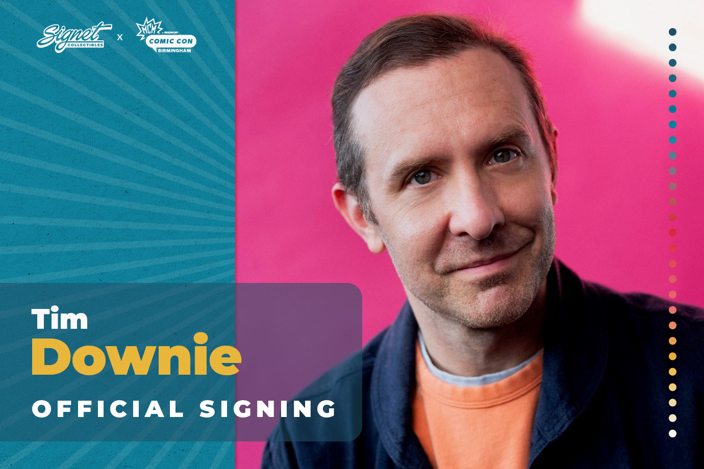 Tim Downie Autograph Pre-Order | Official Signing | MCM Birmingham ...