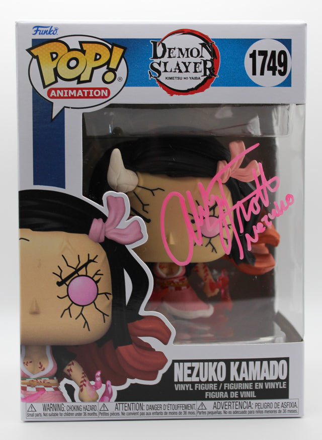 A signed Abby Trott Signed - Funko Pop! - #1749 — A - Funko Pop! #1749 with Character Name