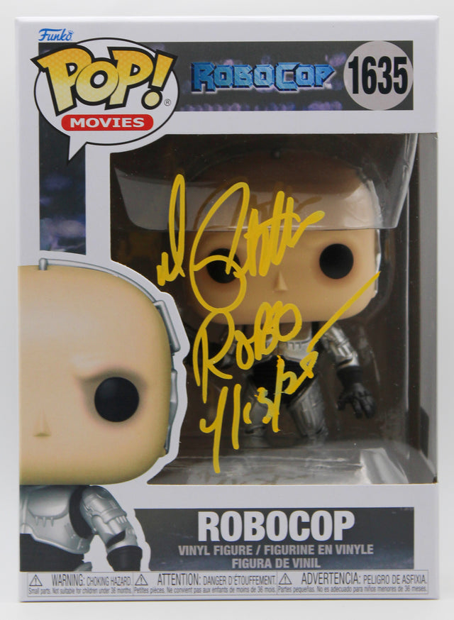 A signed Peter Weller Signed - Funko Pop! - #1635 — A - Funko Pop! #1635 with Character Name