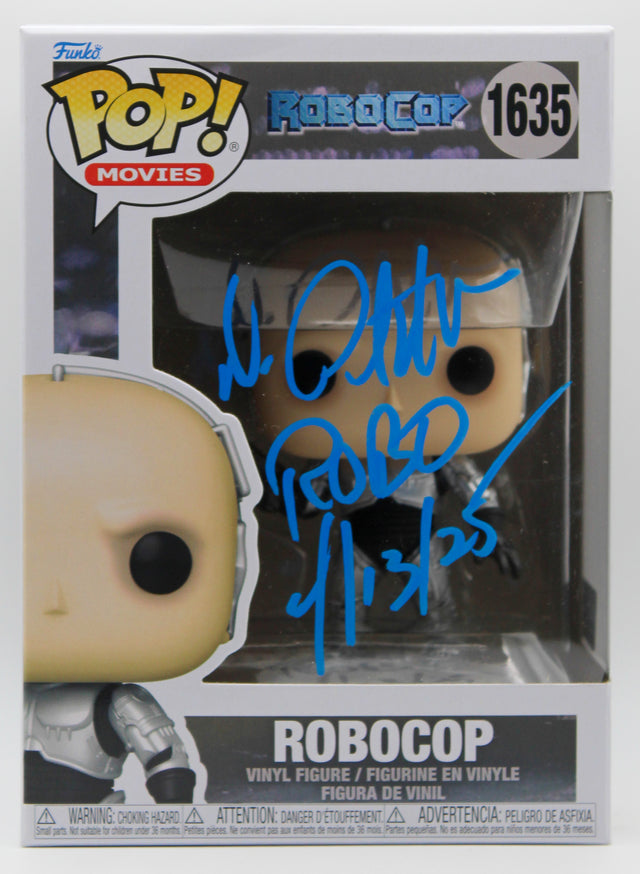 A signed Peter Weller Signed - Funko Pop! - #1635 — B - Funko Pop! #1635 with Character Name