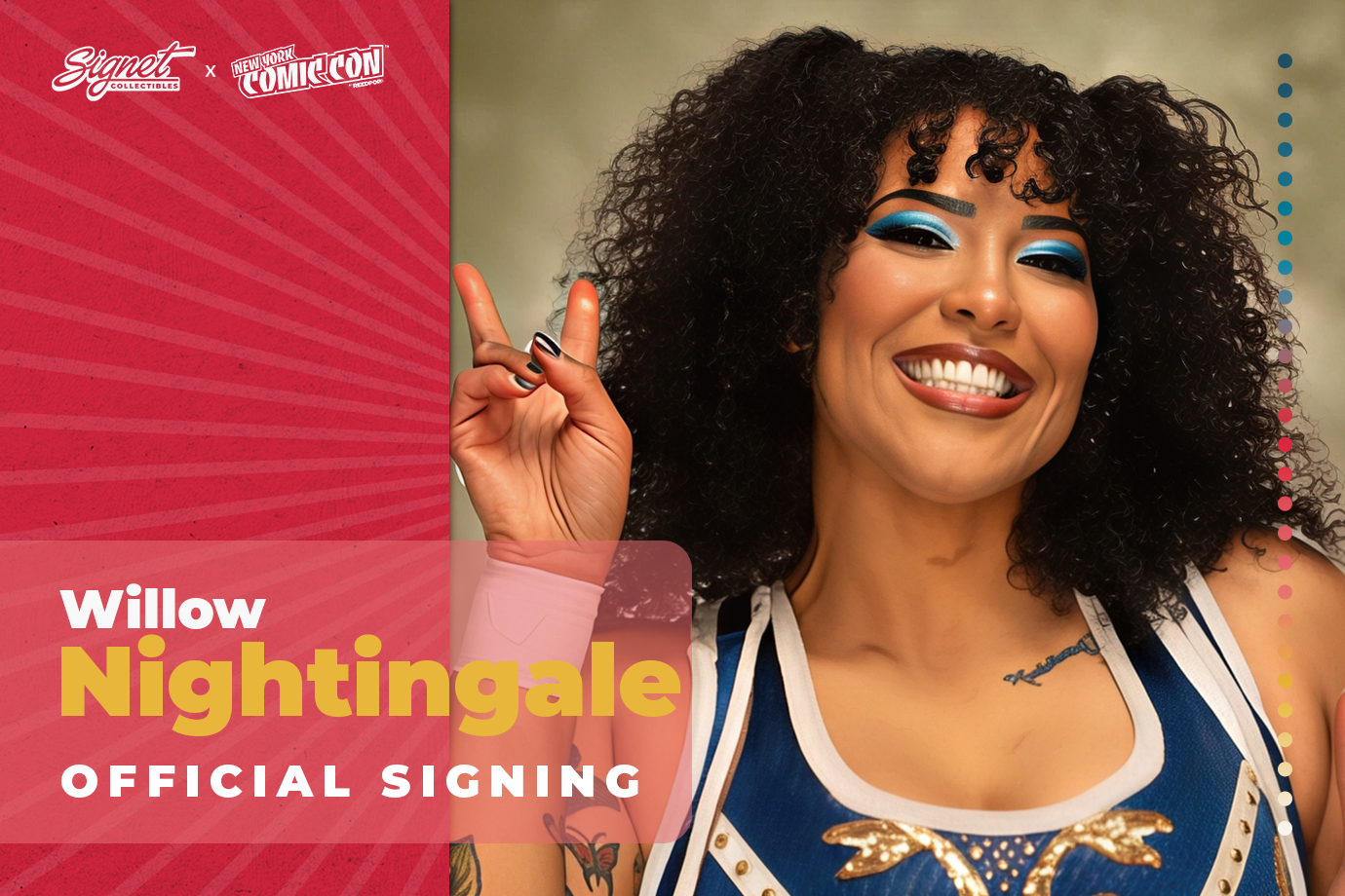 Willow Nightingale Autograph Pre-Order - NYCC