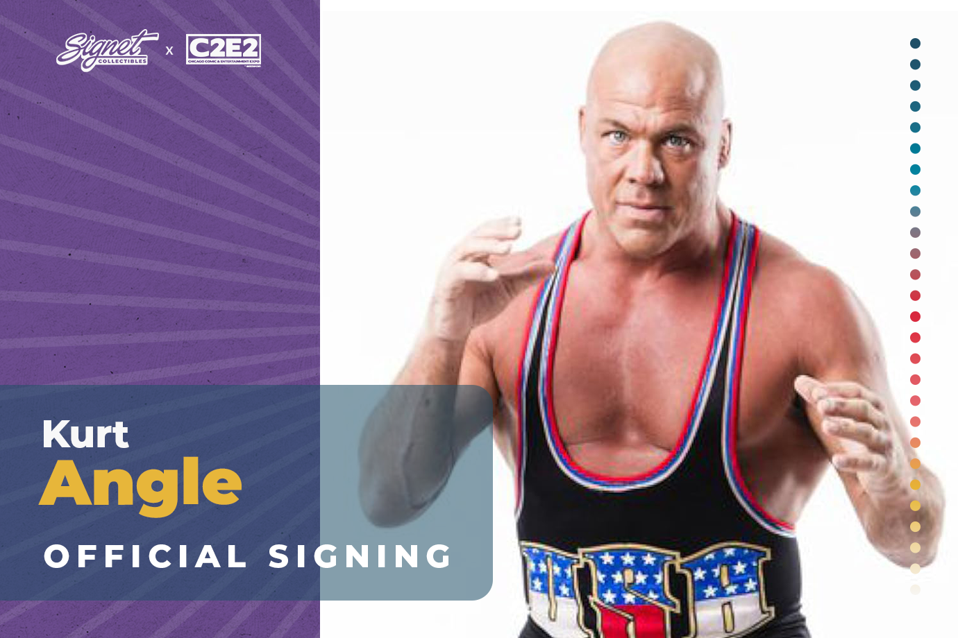 Kurt Angle Autograph Pre-Order - C2E2