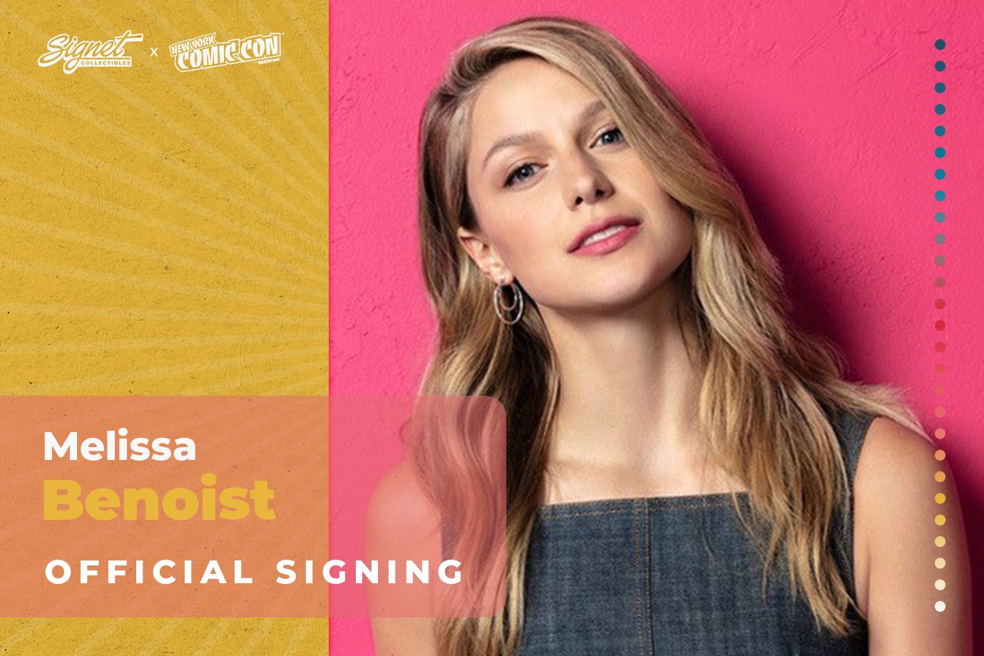 Melissa Benoist Autograph Pre-Order - New York Comic Con