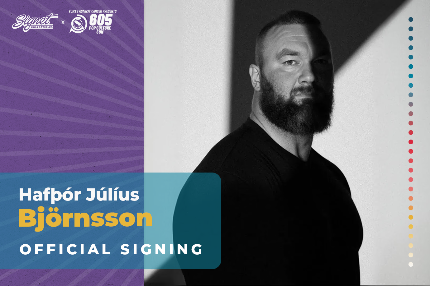 Hafþór Júlíus Björnsson Autograph Pre-Order - Voices Against Cancer
