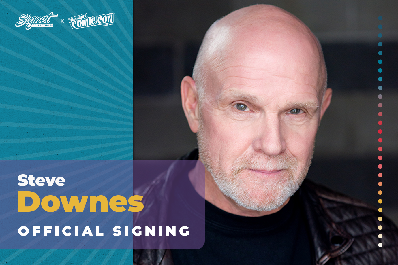 Steve Downes Autograph Pre-Order - New York Comic Con