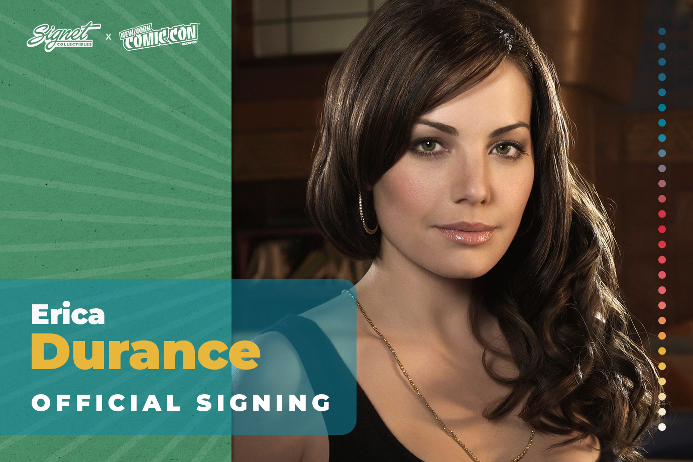 Erica Durance Autograph Pre-Order - New York Comic Con