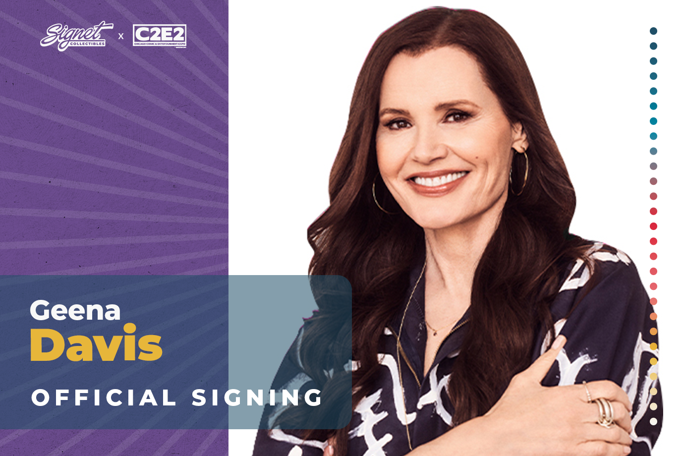 Geena Davis Autograph Pre-Order - C2E2