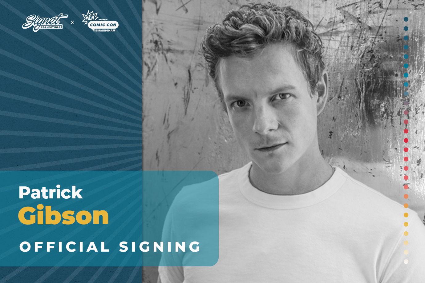 Patrick Gibson Autograph Pre-Order - MCM Birmingham