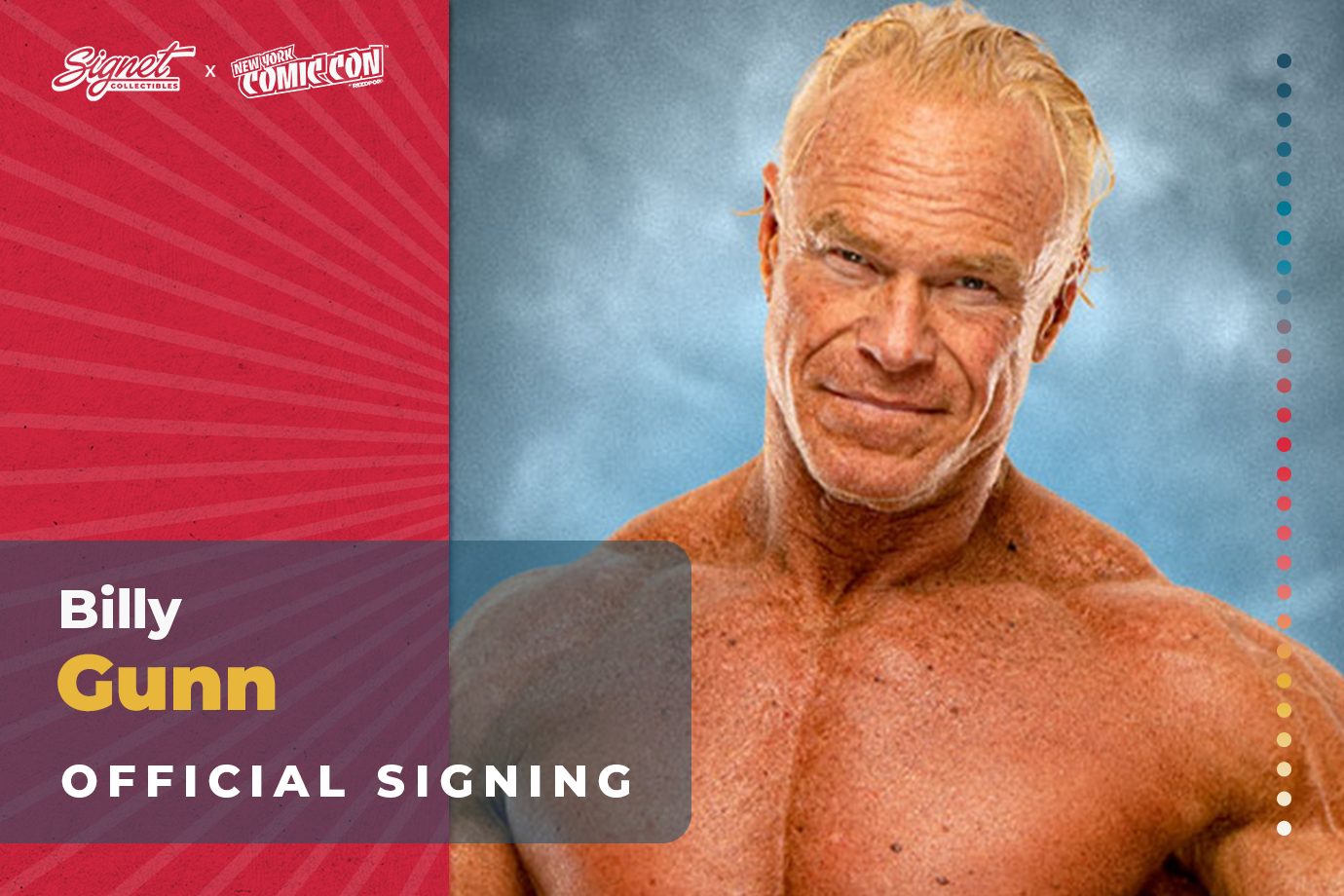 Billy Gunn Autograph Pre-Order - New York Comic Con