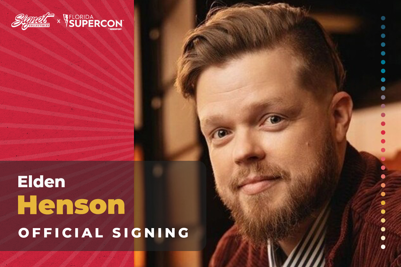 Elden Henson Autograph Pre-Order - Supercon