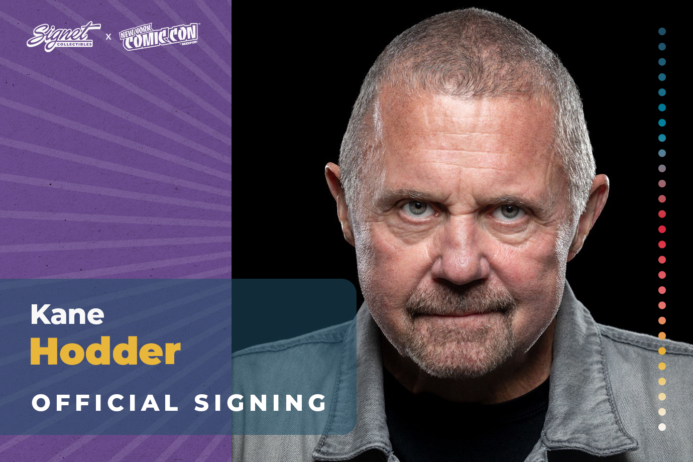 Kane Hodder Autograph Pre-Order - New York Comic Con